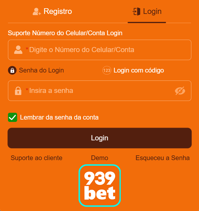 Login seguro na 939bet.com
